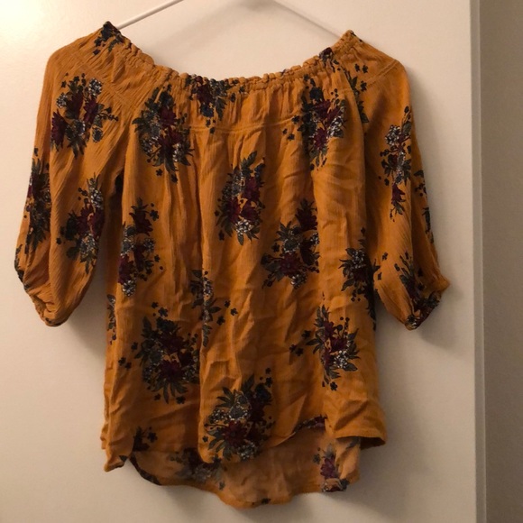 Floral pattern 3/4 blouse - Picture 2 of 2